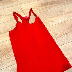 Red tank top